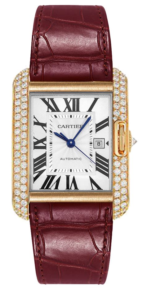 cartier tank anglaise leather strap.